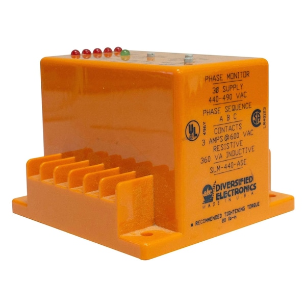 Phase Monitors Microprocessor Controlled, 120VAC